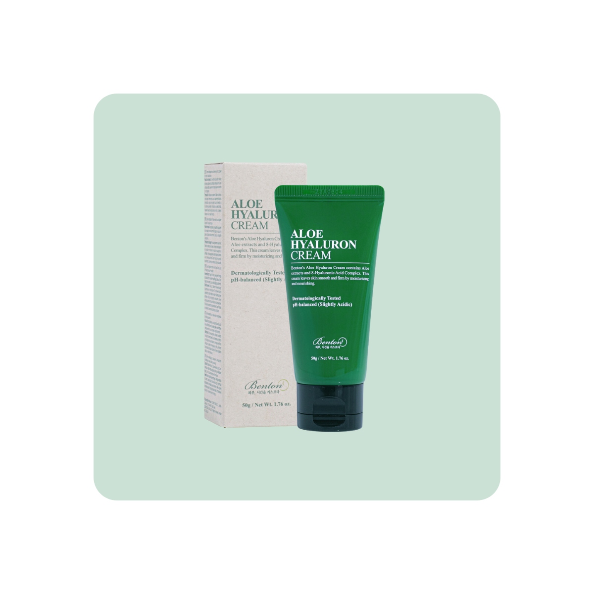 Cosmética Coreana al mejor precio: Benton Aloe Hyaluron Cream - Calmante e Hidratante de Benton en Skin Thinks - Piel Grasa