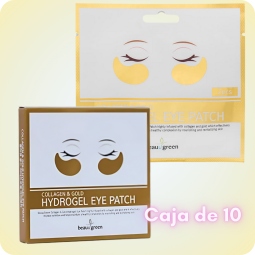 Contorno de Ojos al mejor precio: Caja 10 Parches para Contorno de Ojos Beauugreen COLLAGEN & GOLD HydroGel Eye Patch de BEAUUGREEN en Skin Thinks - 
