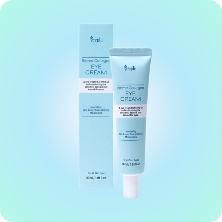 Contorno de Ojos al mejor precio: PRRETI Biome Collagen Eye Cream Contorno de ojos reafirmante con péptidos de Prreti en Skin Thinks - Piel Seca