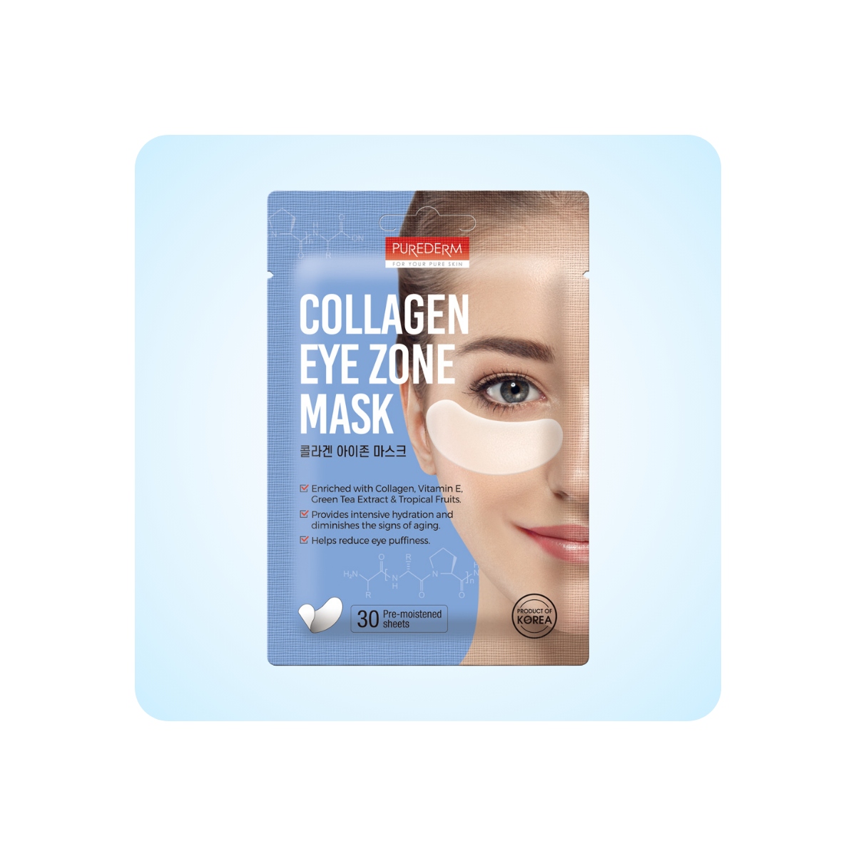 Contorno de Ojos al mejor precio: 30 Parches reafirmantes para Contorno de Ojos PUREDERM Collagen Eye Zone Mask de Purederm en Skin Thinks - 