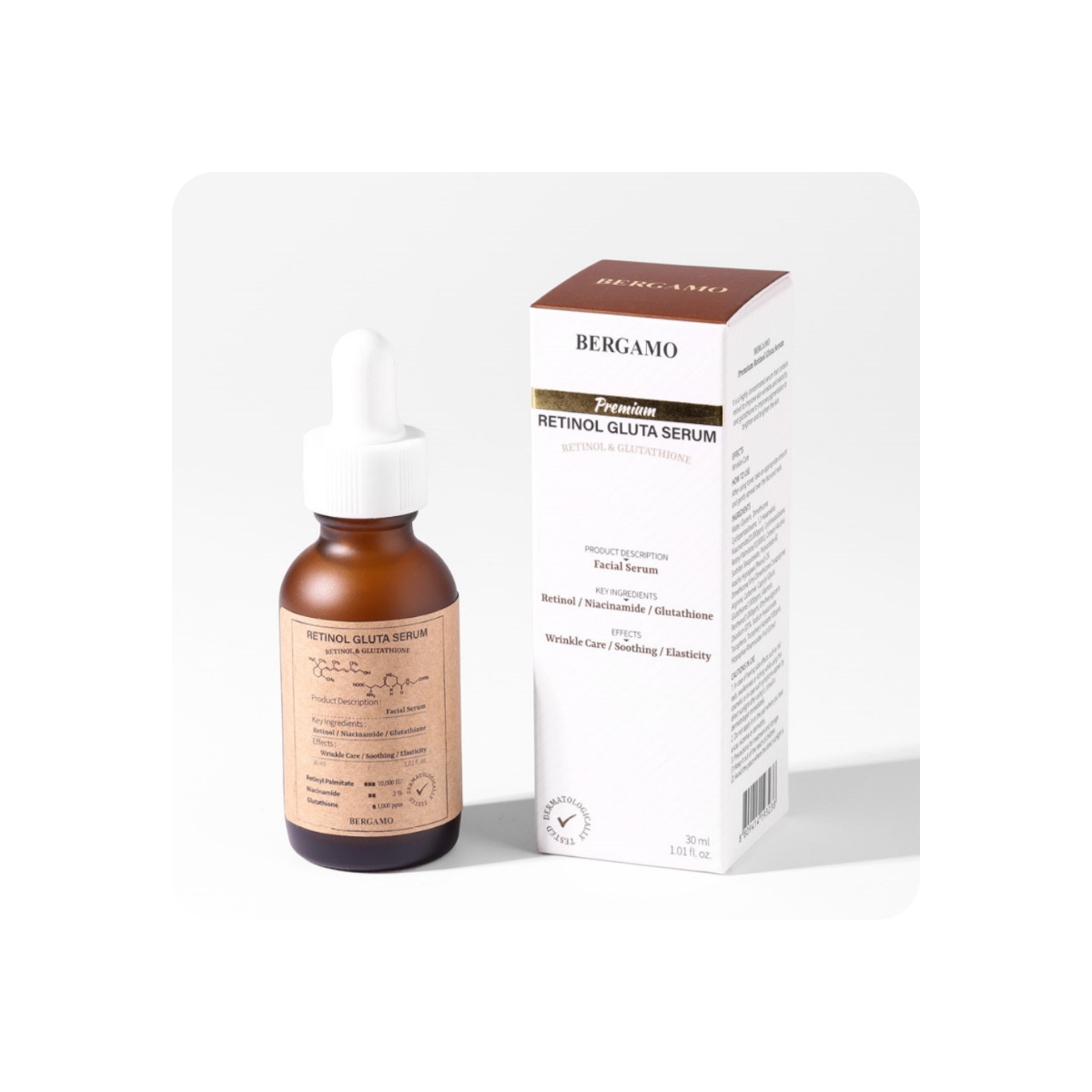 Serum y Ampoules al mejor precio: Serum con Retinol y Glutation Bergamo Retinol Gluta Serum de Bergamo en Skin Thinks - Piel Seca