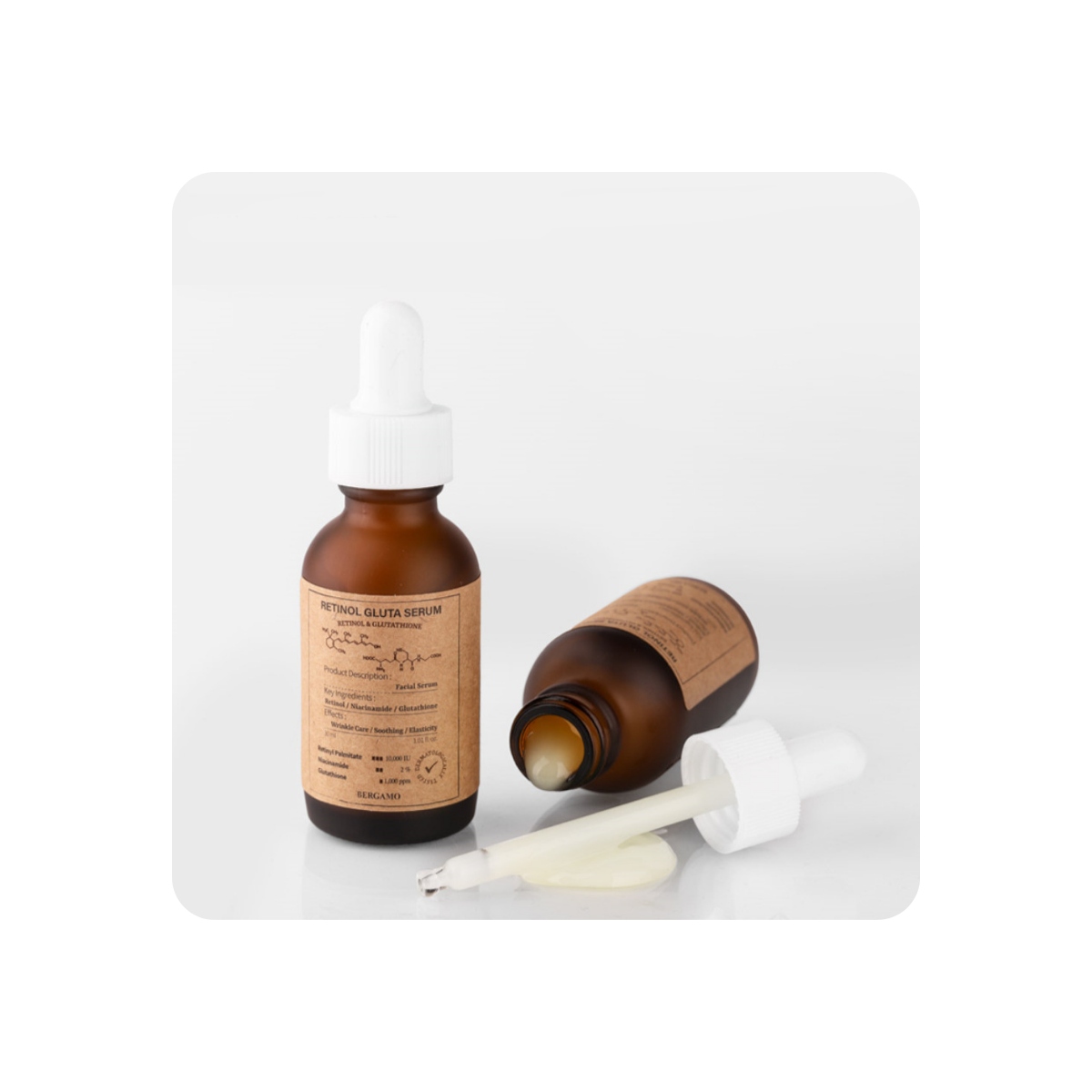 Serum y Ampoules al mejor precio: Serum con Retinol y Glutation Bergamo Retinol Gluta Serum de Bergamo en Skin Thinks - Piel Seca