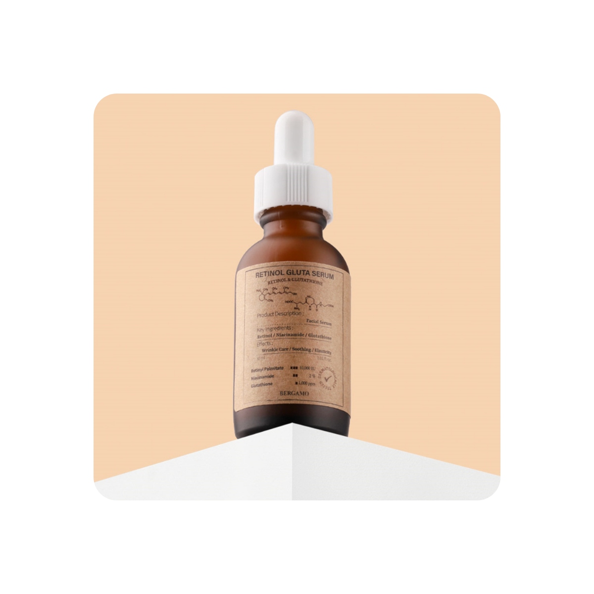 Serum y Ampoules al mejor precio: Serum con Retinol y Glutation Bergamo Retinol Gluta Serum de Bergamo en Skin Thinks - Piel Seca