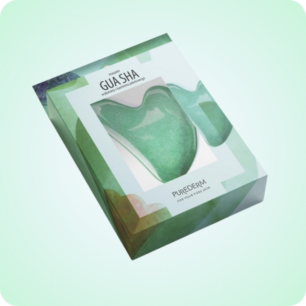 Parches y Accesorios al mejor precio: PUREDERM Gua Sha Pad Jade Green - Lifting facial de Purederm en Skin Thinks - 