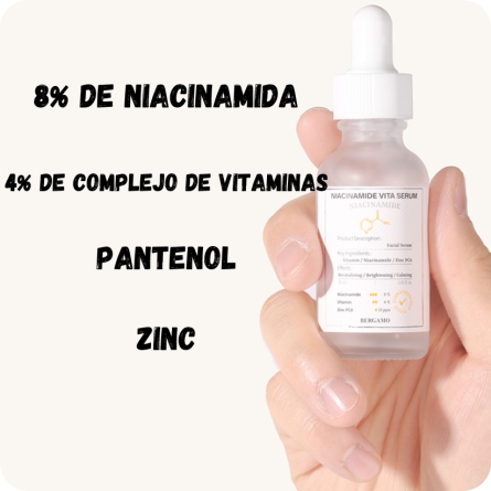 Serum y Ampoules al mejor precio: Serum con niacinamida y vitaminas Bergamo Premium Niacinamide Vita Serum de Bergamo en Skin Thinks - Piel Sensible