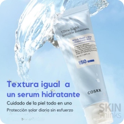 Protección Solar al mejor precio: Protector Solar Cosrx Ultra-Light Invisible Sunscreen SPF 50+ PA+++ de Cosrx en Skin Thinks - Tratamiento Anti-Manchas 