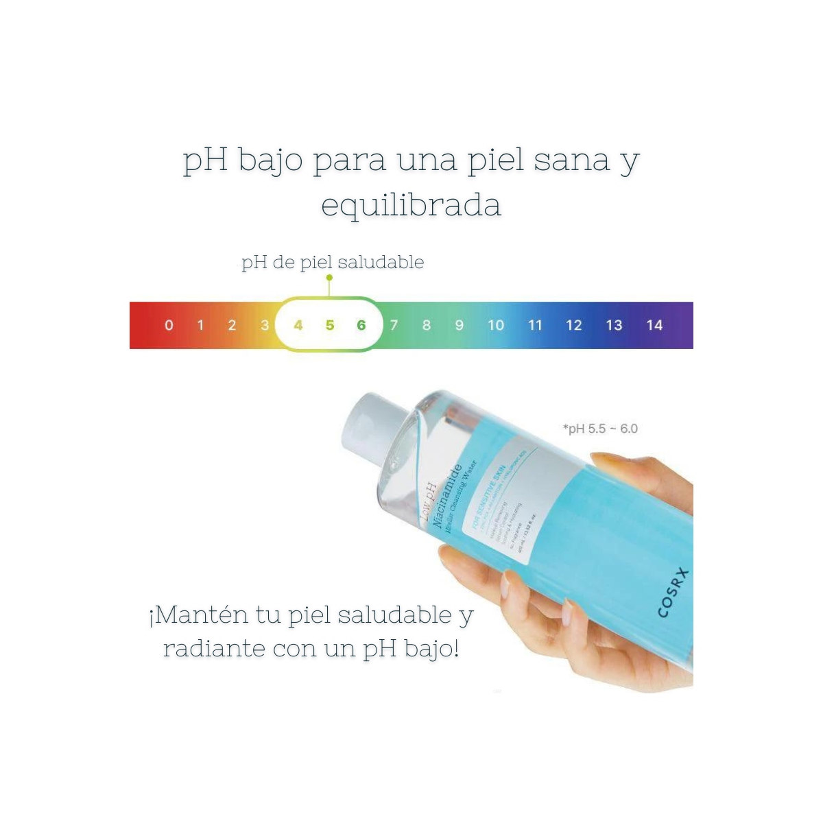 Espumas Limpiadoras al mejor precio: Agua Micelar COSRX Low pH Niacinamide Micellar Cleansing Water de Cosrx en Skin Thinks - Tratamiento de Poros