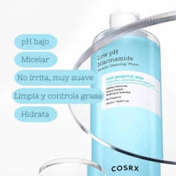 Espumas Limpiadoras al mejor precio: Agua Micelar COSRX Low pH Niacinamide Micellar Cleansing Water de Cosrx en Skin Thinks - Piel Seca