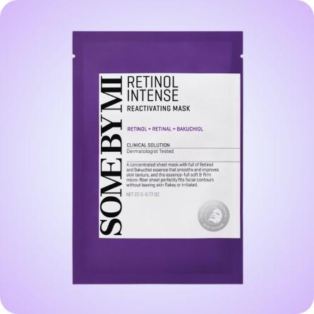 Mascarillas Coreanas de Hoja al mejor precio: Some By Mi Retinol Intense Reactivating Mask de Some By Mi en Skin Thinks - Tratamiento Anti-Edad