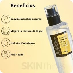 Cosmética Coreana al mejor precio: Esencia Regenerante COSRX Advanced Snail 96 Mucin Power Essence de Cosrx en Skin Thinks - Firmeza y Lifting 