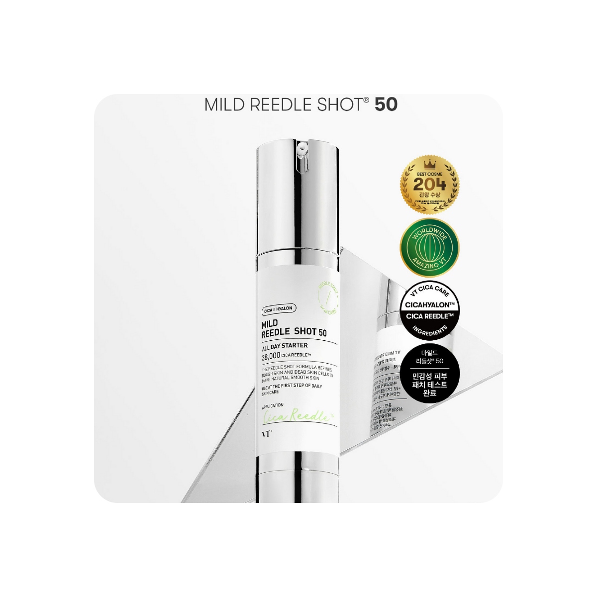 Serum y Esencias al mejor precio: VT Cosmetics MILD REEDLE SHOT 50 de VT Cosmetics en Skin Thinks - Tratamiento de Poros