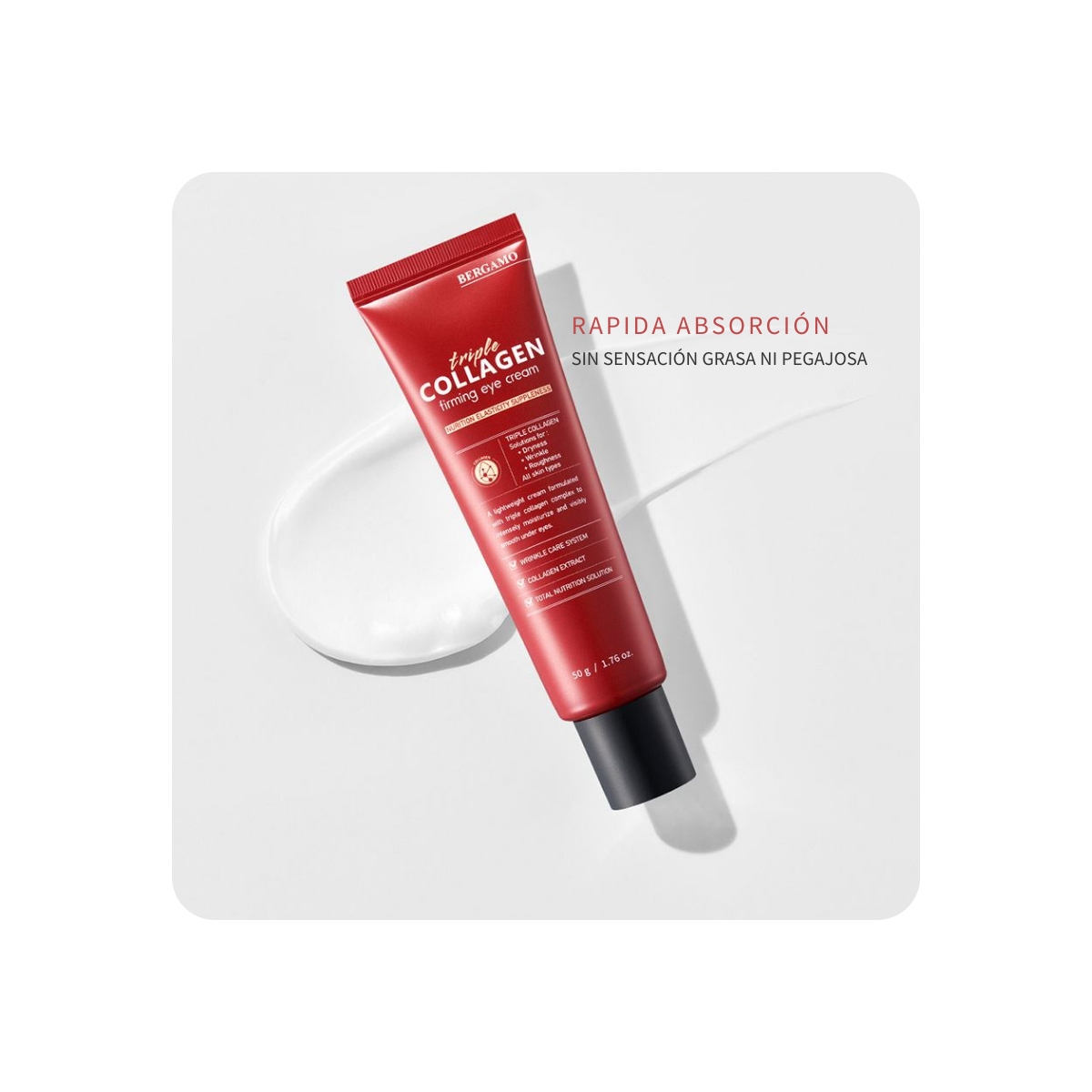 Contorno de Ojos al mejor precio: Contorno con 3 tipos de colágeno Bergamo Triple Collagen Firming Eye Cream de Bergamo en Skin Thinks - Piel Seca