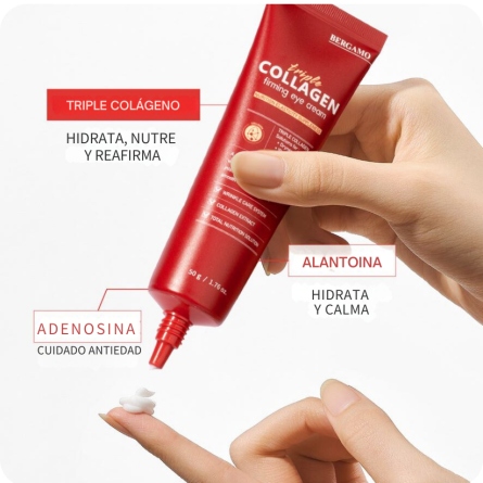 Contorno de Ojos al mejor precio: Contorno con 3 tipos de colágeno Bergamo Triple Collagen Firming Eye Cream de Bergamo en Skin Thinks - Piel Seca