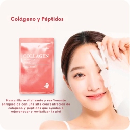 Mascarillas Coreanas de Hoja al mejor precio: Mascarilla de Colágeno y Péptidos SKIN627 Collagen with Peptide facial mask de SKIN627 en Skin Thinks - Tratamiento Anti-Edad