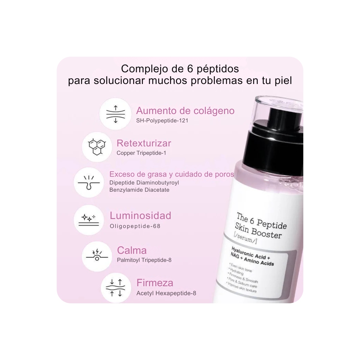 Serum y Ampoules al mejor precio: Serum de péptidos Cosrx The 6 Peptide Skin Booster Serum 150 ml de Cosrx en Skin Thinks - Piel Seca