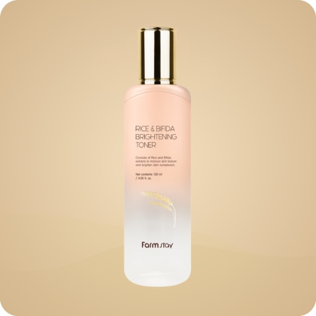 Tónico con Fermentos y Arroz Farmstay Rice & Bifida Brightening Toner