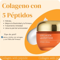 Emulsiones y Cremas al mejor precio: Crema de Colágeno y 5 Péptidos SKIN627 Collagen with Peptide Intense Cream de SKIN627 en Skin Thinks - Firmeza y Lifting 