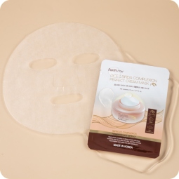 Mascarillas de velo - Cosmética Natural al mejor precio: Mascarilla iluminadora Farmstay Rice & Bifida Complexion Perfect Cream Mask de FarmStay en Skin Thinks - Tratamiento Anti-Edad