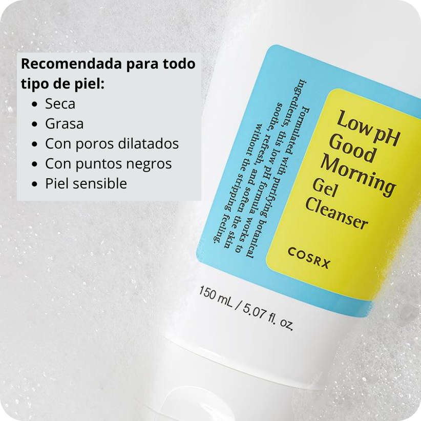 Gel limpiador COSRX Low pH Good Morning Gel Cleanser